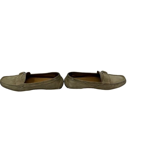 PRADA Driving Loafer MOCCASIN BEIGE SUEDE Womens 36.5 RUBBER SOLE 1D 3711 - Picture 5 of 11